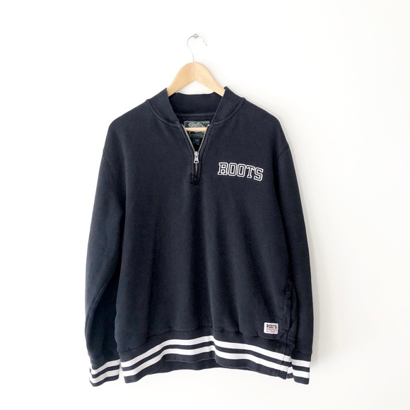 Roots Black And White Sweatshirt - Picture 1 of 8